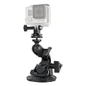 Delkin Devices Fat Gecko Mini Suction Camera Mount with GoPro Adapter - Powerful Mount for Car, Motorcycle, Boat, Window | Secure and Adjustable