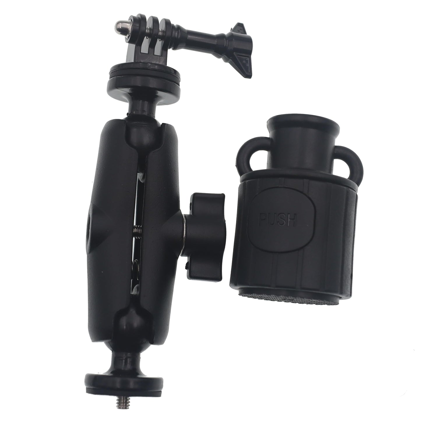 360 Degree Kayak Action Camera Mount Universal Adjustable,Kayak Rail Track Camera Holder, Compatible with GoPro Hero 12 11 10 9 8 7 Ball Head Camera