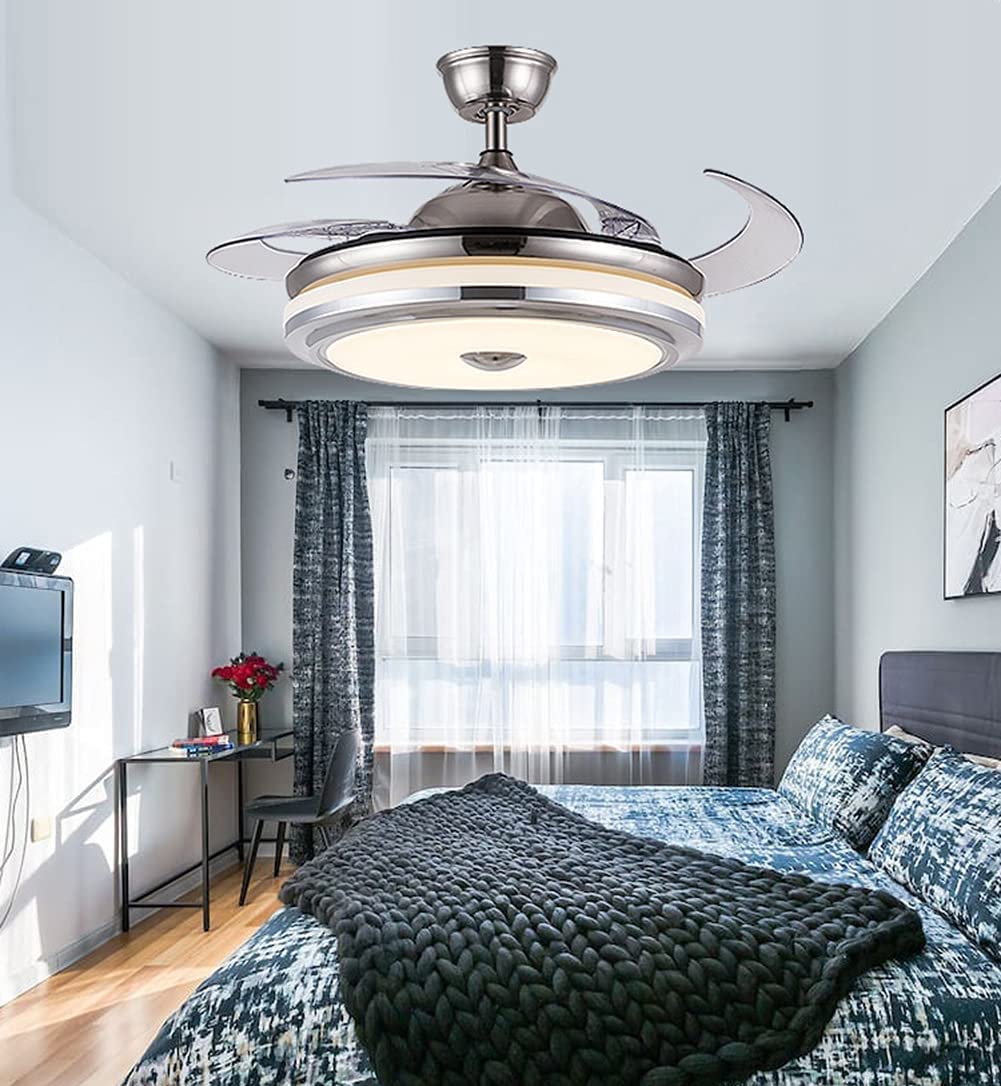 mfanchan 36-Inch Modern Ceiling Fan with Light and Remote Control