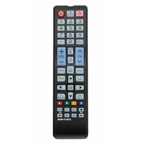 BN59-01267A Replaced Remote fit for Samsung TV UN32M5300 UN40M5300 UN43M5300 UN49M5300 UN50M5300 UN32M530 UN32M530D UN24M4500A UN28M4500A UN32M4500A