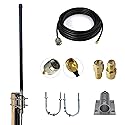 FlightAware ADS-B Antenna - Dual Band 1090MHz/978MHz, Omnidirectional, 6dBi, N-Type Female, 32ft N-Male to SMA-Male Extension Cable