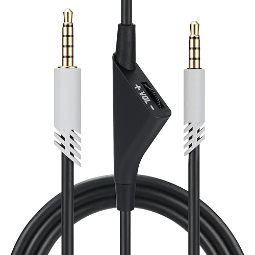 Cypher.V Replacement Cable Cord for Astro A40/A40TR/A10 Gaming Headsets, Aux Wire with Volume Control 2.0 M 6.5 Feet Compatible with Xbox-one PC Ps4