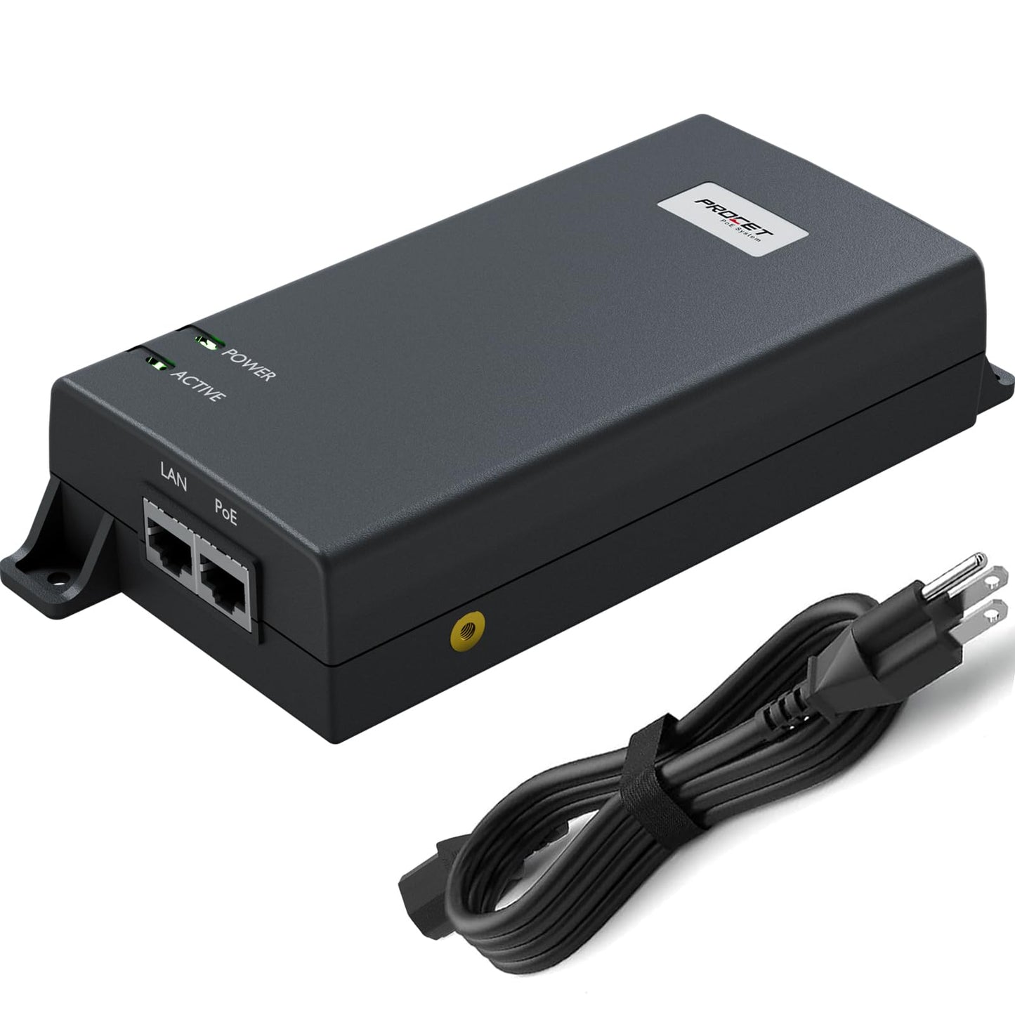 PROCET Gigabit PoE Injector 60W PoE++ Power Supply Injector 802.3af/at Standard Compliance, 6KV Surge Protection for UniFi U6 Enterprise, Door Hub, U7