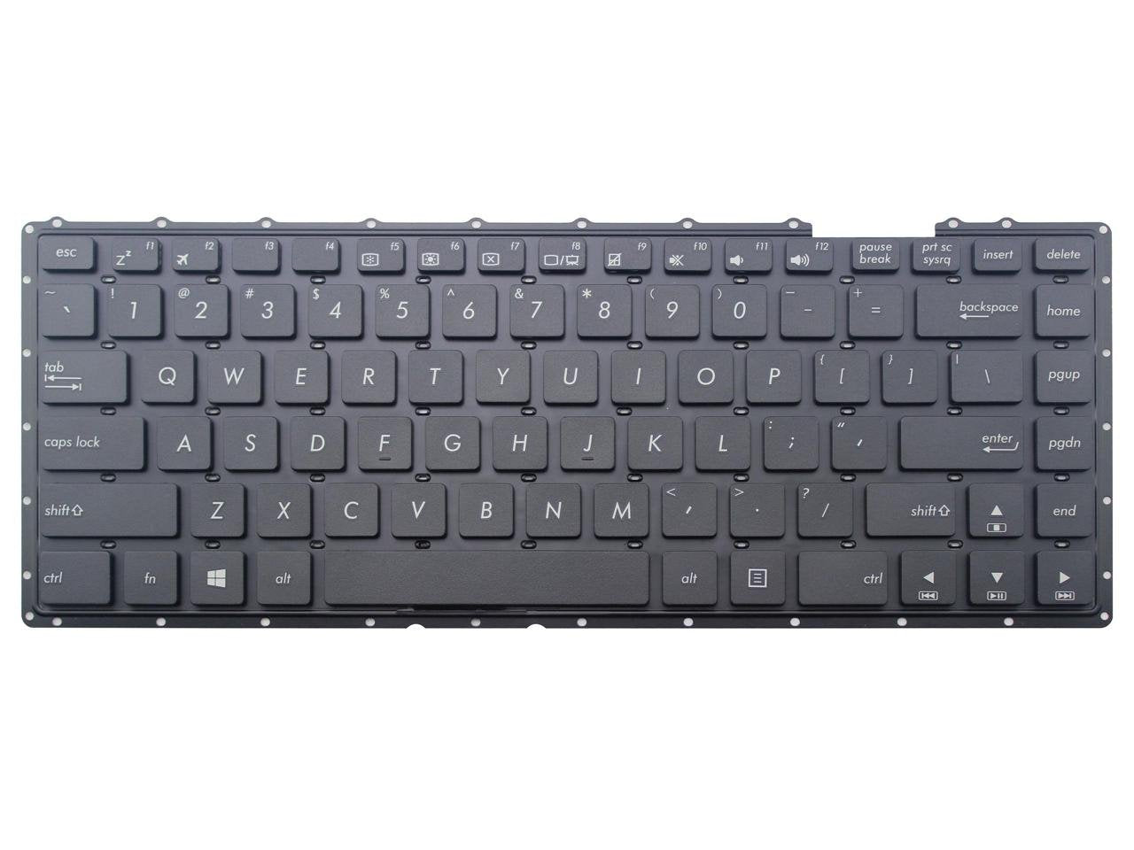 New US Black Laptop Keyboard (Without Frame) Replacement for Asus X453 X453M X453MA X453S X453SA A453 A453MA A453SA D453 D453MA D453SA