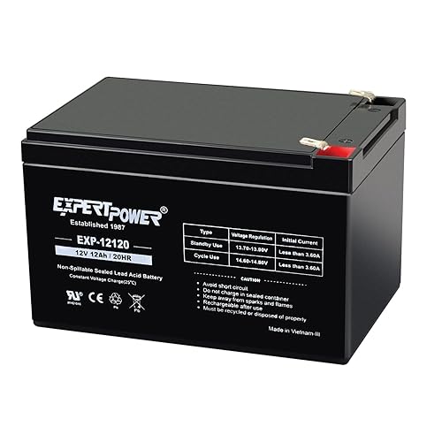 ExpertPower EXP12120 12V 12Ah AGM Battery - Sealed Lead Acid 12V Battery Pack, Rechargeable SLA with F2 Terminals, UPS Replacement, Wheelchair…