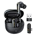 Wireless Active Noise Cancelling Gaming Earbuds-Dongle rechargeable-20ms Ultra-Low Latency, Dual-Mode 2.4GHz & Bluetooth 5.3, Hi-Fi Sound for PS5…
