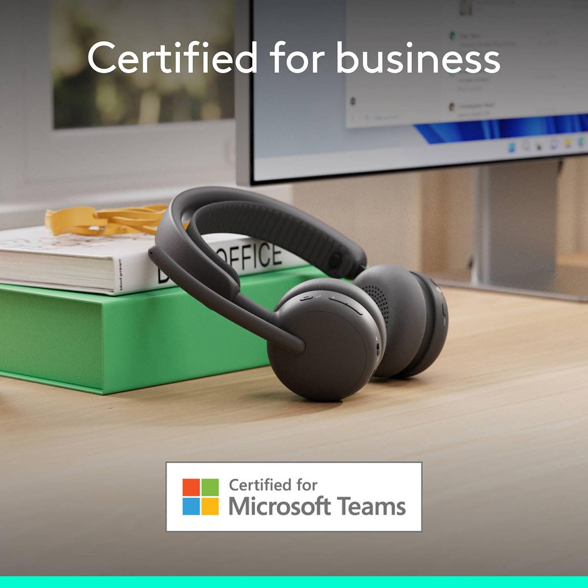 Logitech Zone Wireless 2 ES for Business - Noise-Canceling Wireless Headset with Adaptive Hybrid ANC, Native Bluetooth, Microsoft Teams Certified…