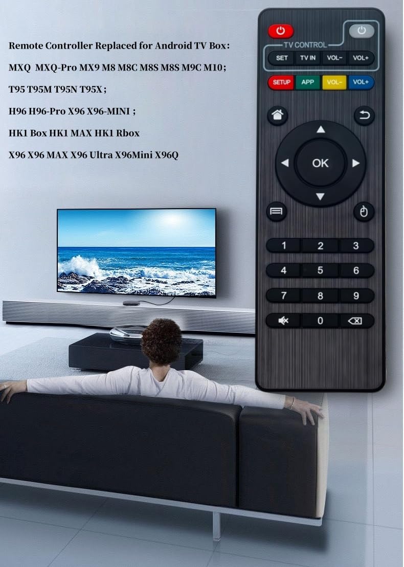 Remote Controller Replaced for MXQ-Pro MX9 M8 M8C M8S M8S M9C M10 T95 T95M T95N T95X H96 H96-Pro X96 X96 X96-MINI HK1 Box HK1 MAX HK1 Rbox