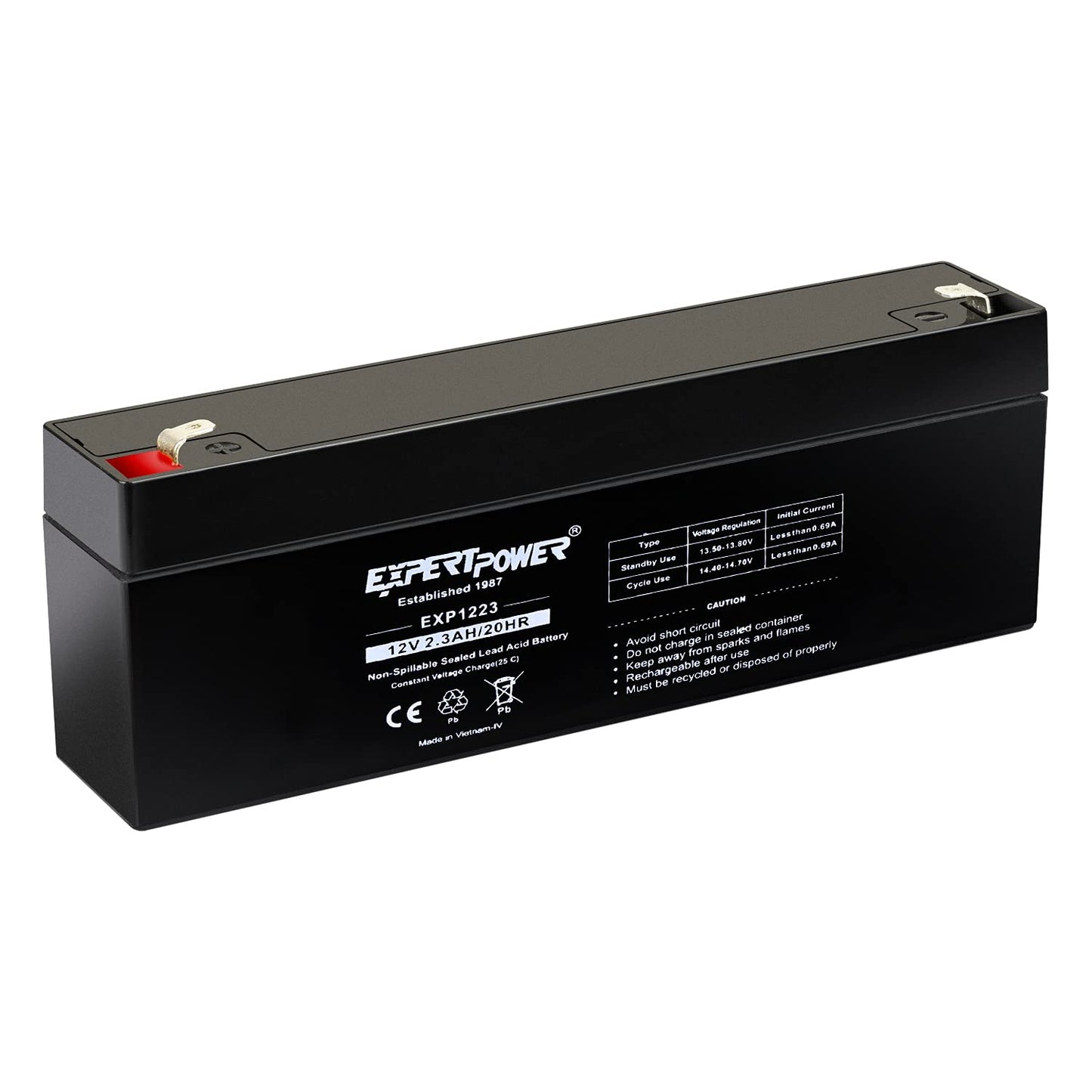 ExpertPower® 12 Volt 2.3 Ah Rechargeable Battery // EXP1223