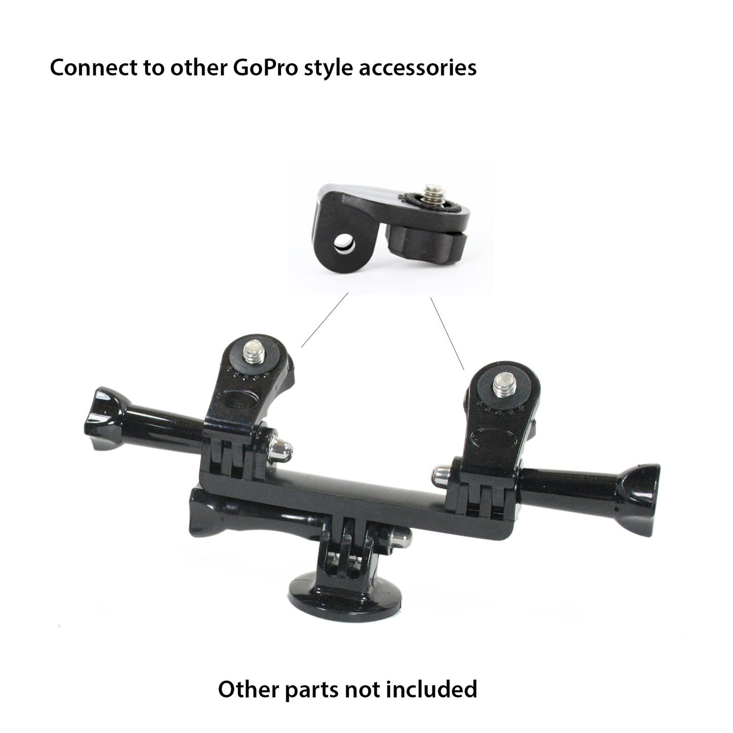 Octo Mount | 2 pc Universal Gimbal Conversion Adapter Set for Sony Cam, Xiaomi, or GoPro. Has Camera Screw (1/4-Inch 20), Easily Connect Action Camera
