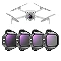 NEEWER ND Filter Set Compatible with DJI Mini 5 Pro Drone (ND8+ND16+ND32+ND64), Snap On Neutral Density Multicoated Optical Glass Drone Camera Lens