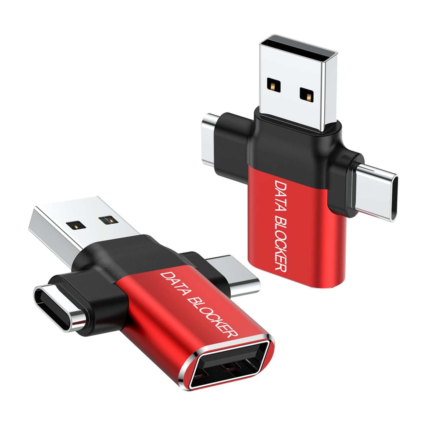 BUISAMG Data Blocker, 4-in-1 Universal USB Data Blocker, Protection from Illegal Downloading, Hacking Proof 100% Guaranteed, for iPhone 15 16 and Any