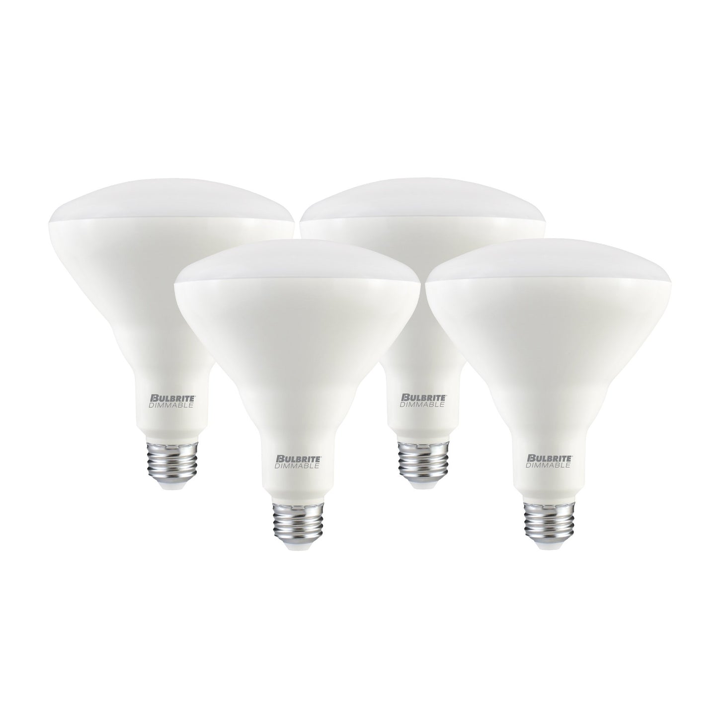 Bulbrite LED BR40 Dimmable Medium Screw Base (E26) Light Bulb, 85-Watt Equivalent, 2700K, 4 Piece