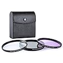 37mm High Resolution Multi Coated Pure Glass 3 Piece Filter Kit (UV, CPL, FL) for Canon, Nikon, Panasonic, Sony, Samsung, Fujifilm, Pentax, Olympus