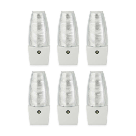 OSKOS 6 Pack, LED Plug in Night Light with with Auto Dusk to Dawn Sensor, Ideal for Bedroom, Bathroom, Hallway, ETL Listed.