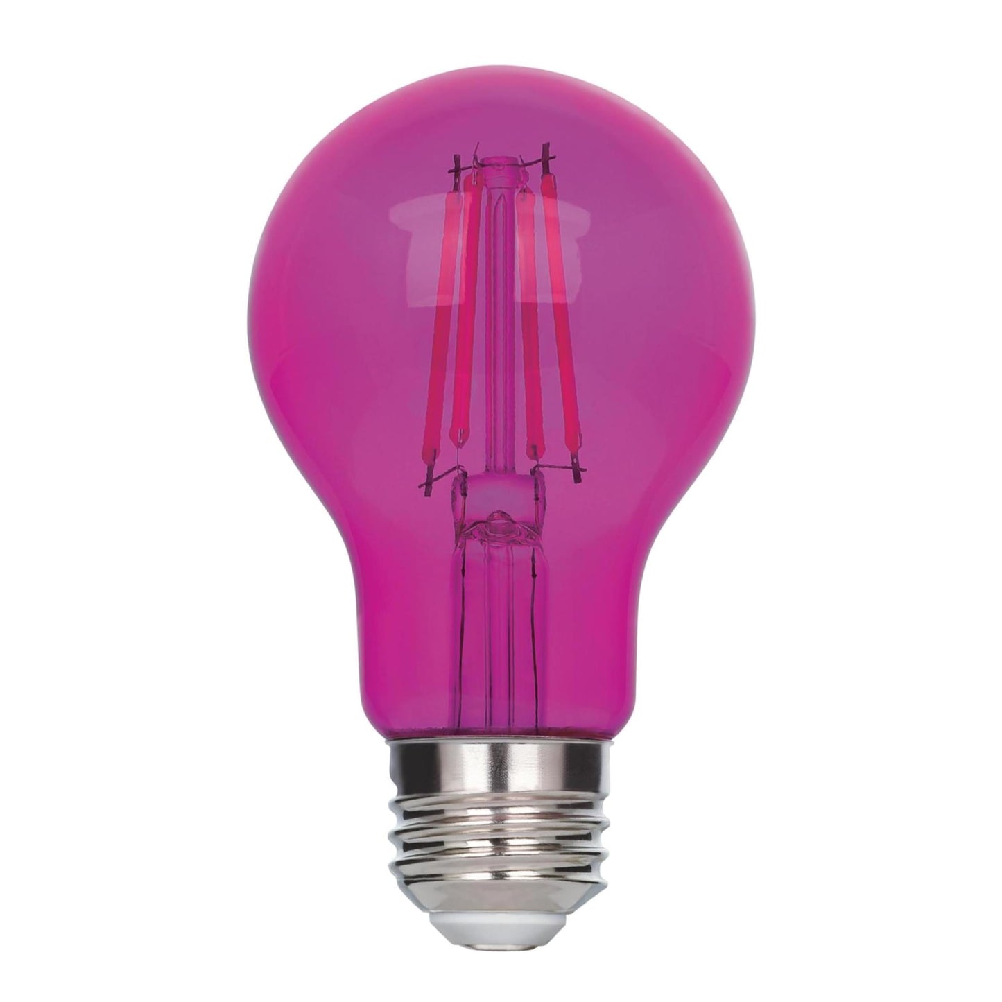 Westinghouse 5368020 4.5 Watt (40 Watt Equivalent) A19 Omni Filament Pink LED Light Bulb Medium (E26) Base, 6-Pack