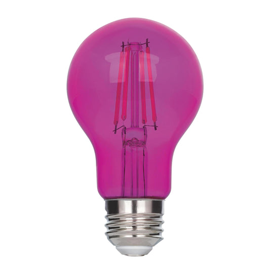 Westinghouse 5368020 4.5 Watt (40 Watt Equivalent) A19 Omni Filament Pink LED Light Bulb Medium (E26) Base, 6-Pack