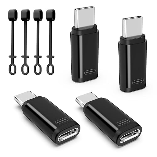 TiMOVO for Lightning to USB C Adapter, 4 Pack USB C Male to Lighting Female Adaptrer with 36W Fast Charging & Data Sync for iPhone 15/16 Pro/Pro…