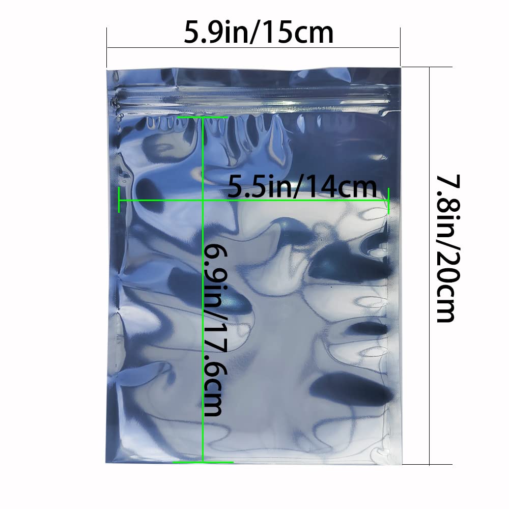 Mantianstar 50pcs 5.9x7.8in/15x20cm Anti Static Bags, Premium Resealable Antistatic Bags for Various Precision Parts, Electronic Equipment, HDD, SSD
