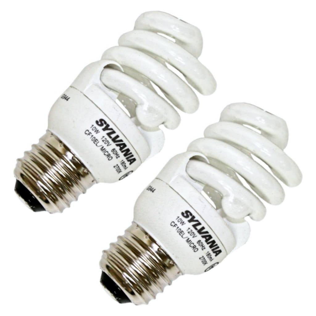 Sylvania 29401 - CF10EL/MICRO/827/RP2 Twist Medium Screw Base Compact Fluorescent Light Bulb