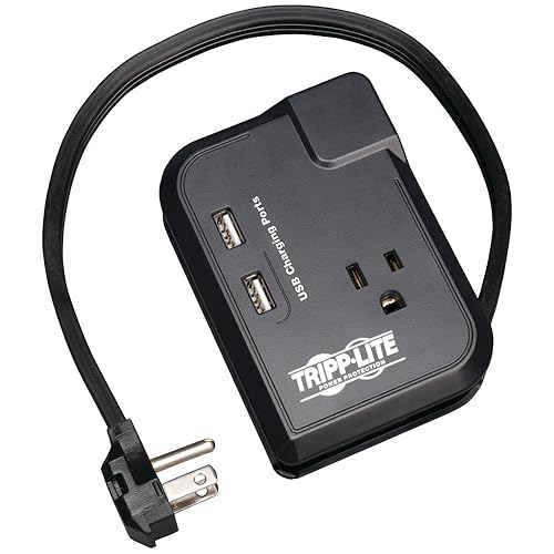 TRAVELER3USB Surge Suppressor Notebook 3 Outlet 2 USB Charging Ports 540 Joules