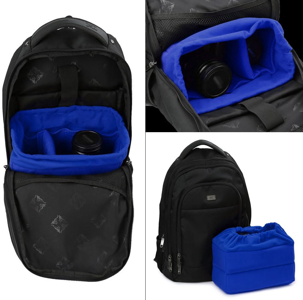 Koolertron Shockproof Camera Photo Bag for SLR TLR Camera Insert Partition Padded Case,Can be Put Directly Into the SLR Camera Bag With Freely