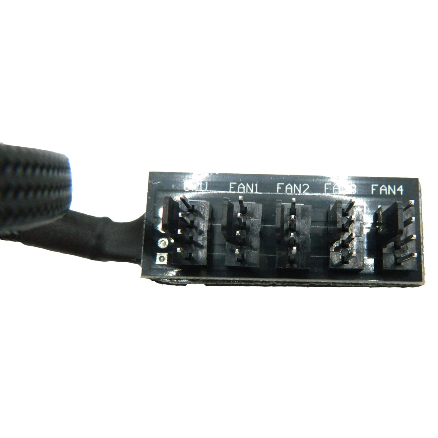 2PCS PWM Fan Hub Splitter 4-Pin/3-Pin pc 5 Way Splitter, FBHDZVV Cooling Fans Power Cable 1 to 5 Way PC Case Internal Motherboard Extension Cable