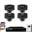GW Security 8 Channel UltraHD 4K (3840x2160) Audio & Video Motorized Zoom Smart AI NVR Security System - 8 x 8MP Motorized 2.7-13.5mm 5X Optical Zoom