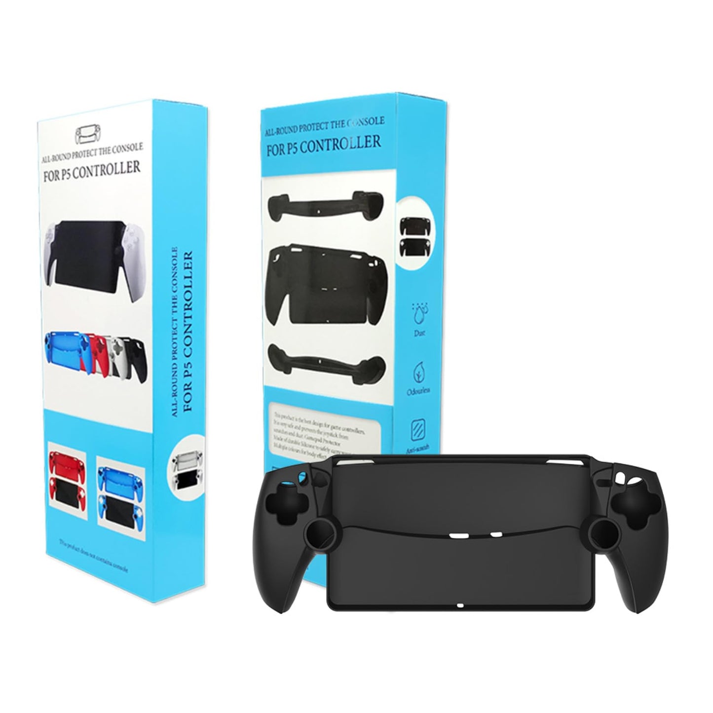 Ferbao Silicone Cover for PS Portal, Protective Case Compatible with PlayStation Portal, Silicone Skin Cover for PS Portal Game Console (Red)