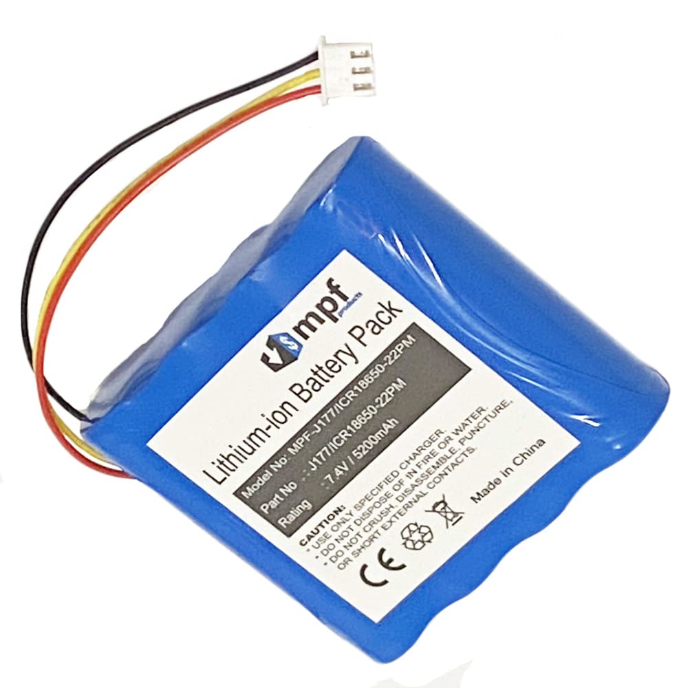 MPF Products 5200mAh J177/ICR18650-22PM, AE18650CM1-22-2P2S Battery Replacement Compatible with Klipsch KMC 1, KMC1, Braven 850, Braven BRV-HD