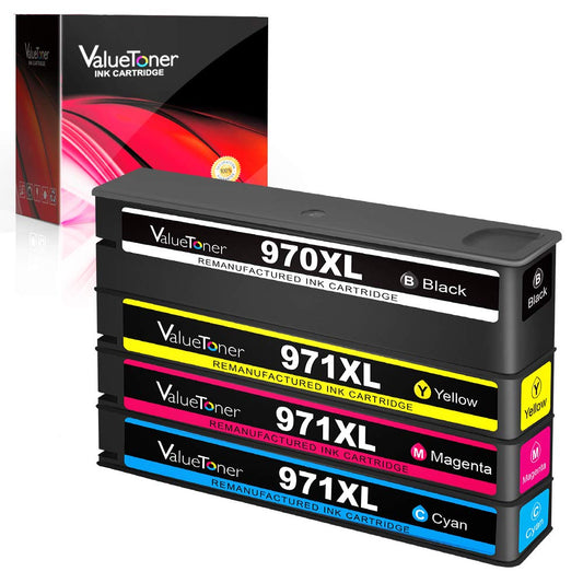 Valuetoner Remanufactured Ink Cartridges Replacement for HP 970XL 971XL to use with Officejet Pro X476dw, X476dn, X551dw, X451dn, X451dw, X576dw