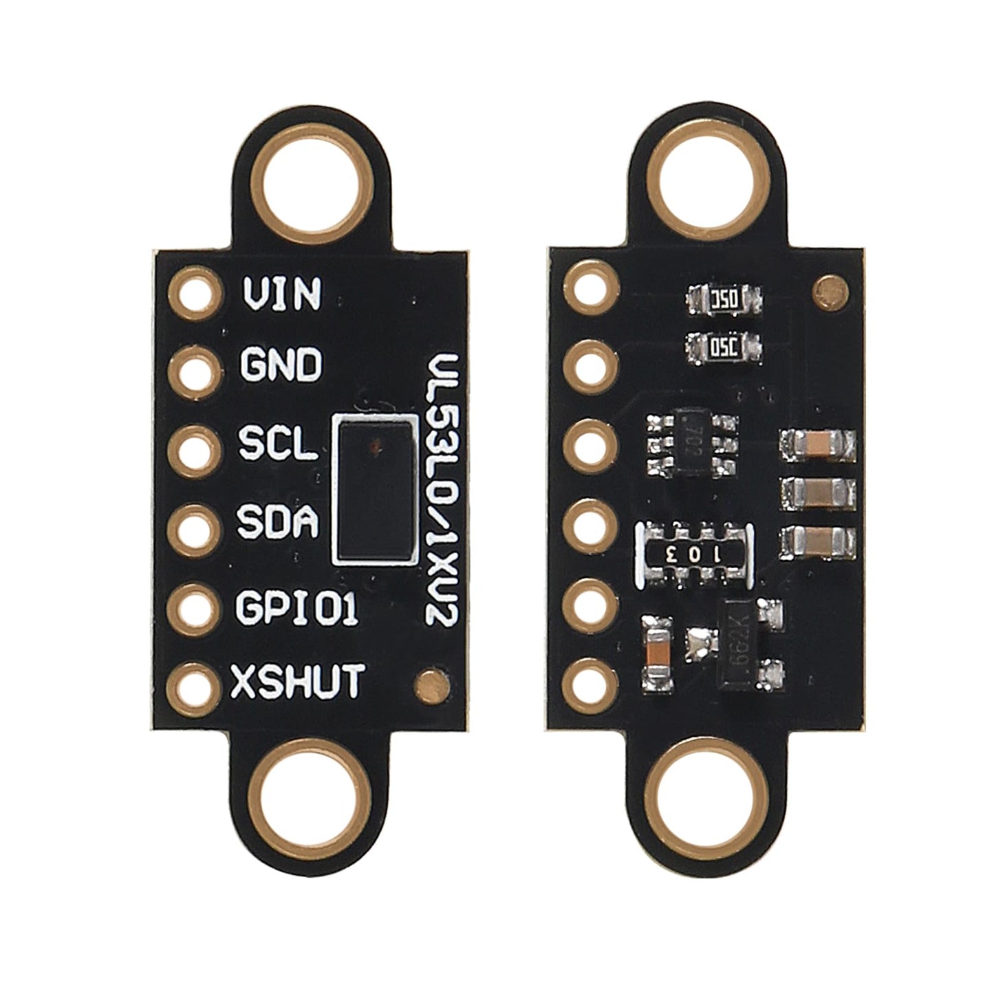 3Pcs VL53L0X Time-of-Flight Ranging Sensor Distance Sensor VL53L0X Flight Distance Measurement Module for Arduino(Pack of 3,Black)