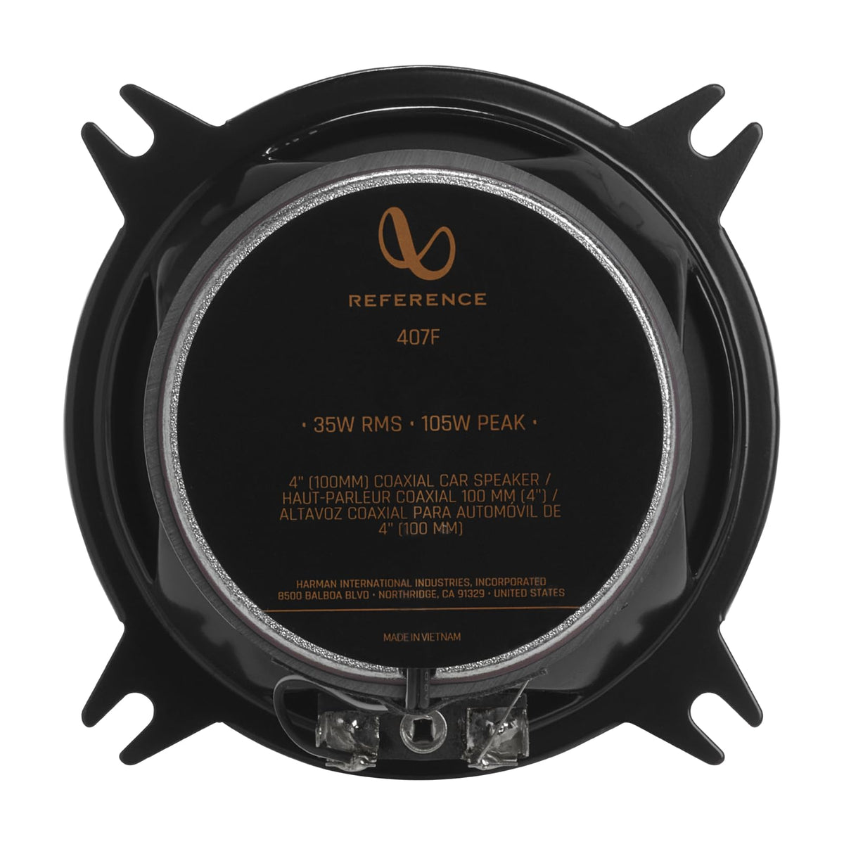 Infinity REF407F 4 Inch 2 Way Car Speakers - Pair
