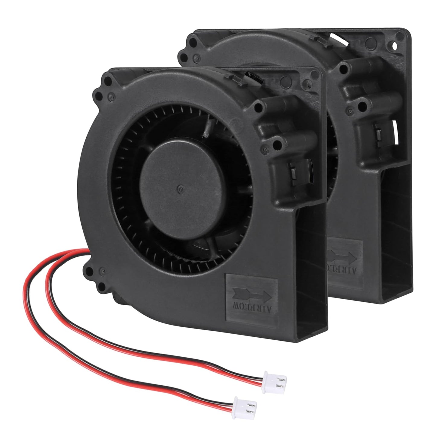 2 Pcs 120mm x 32mm DC 12V Dual Ball Bearing 12032 2Pin DC Radiator Brushless Cooling Fan Big Cooler 12cm/4.72inch Blower Fan 120mm x120mm x 32mm