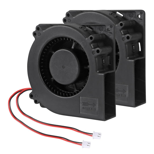 2 Pcs 120mm x 32mm DC 12V Dual Ball Bearing 12032 2Pin DC Radiator Brushless Cooling Fan Big Cooler 12cm/4.72inch Blower Fan 120mm x120mm x 32mm