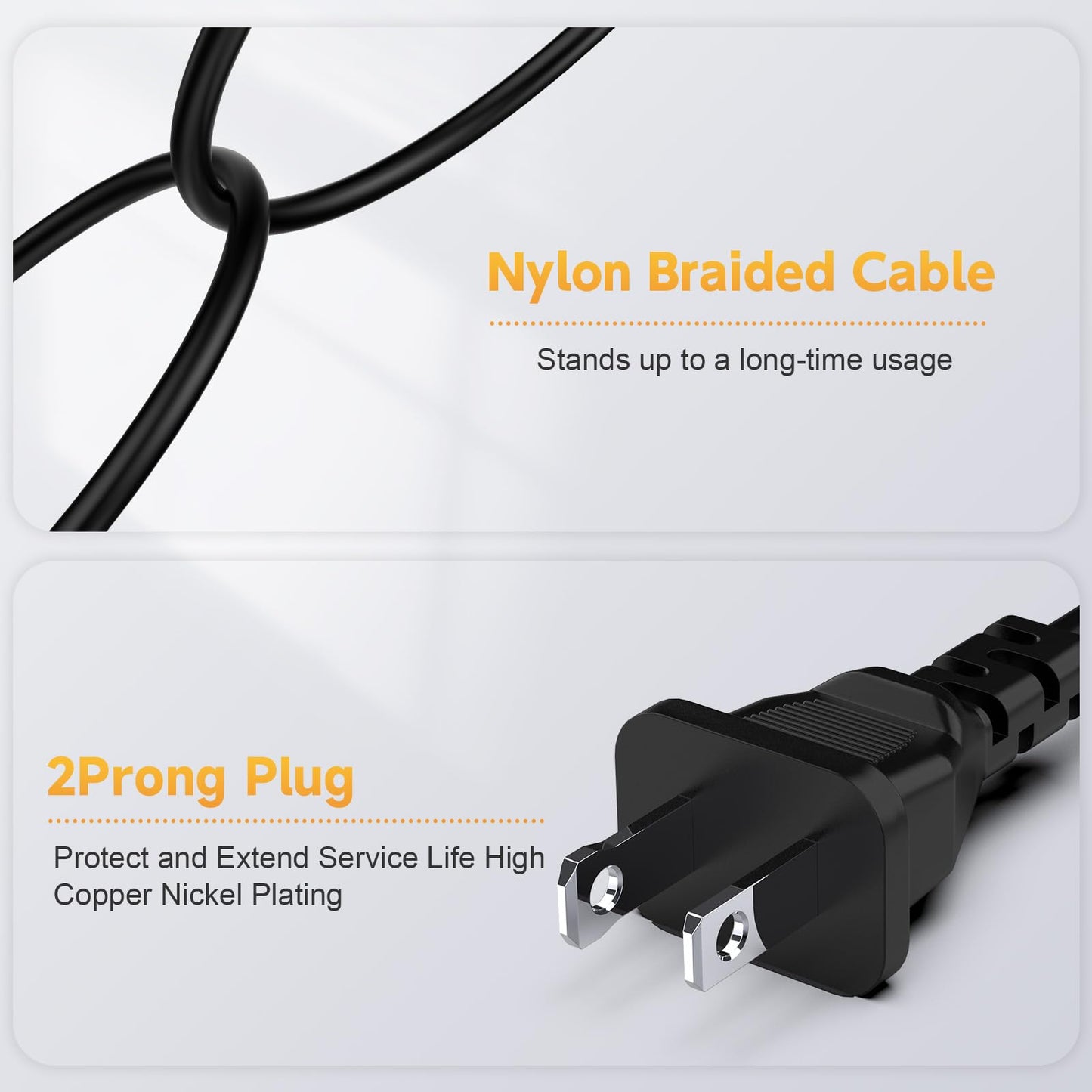 12V Power Cord Compatible with Insignia TV 32" 28" 24" 20" 19", NS-32D312NA15, NS-32D312NA19, NS-32D311NA15, NS-32D220NA16, NS-24ED310NA15…