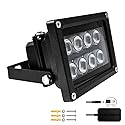 JC IR Illuminator 8-Led Infrared Light Wide Angle with Power Adapter for Security Camera System and VRS