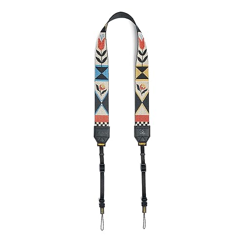 Nocs Provisions NocLoc Woven Tapestry Strap, Binocular & Camera Carry Accessory for All?Day Comfort Hold - Flora