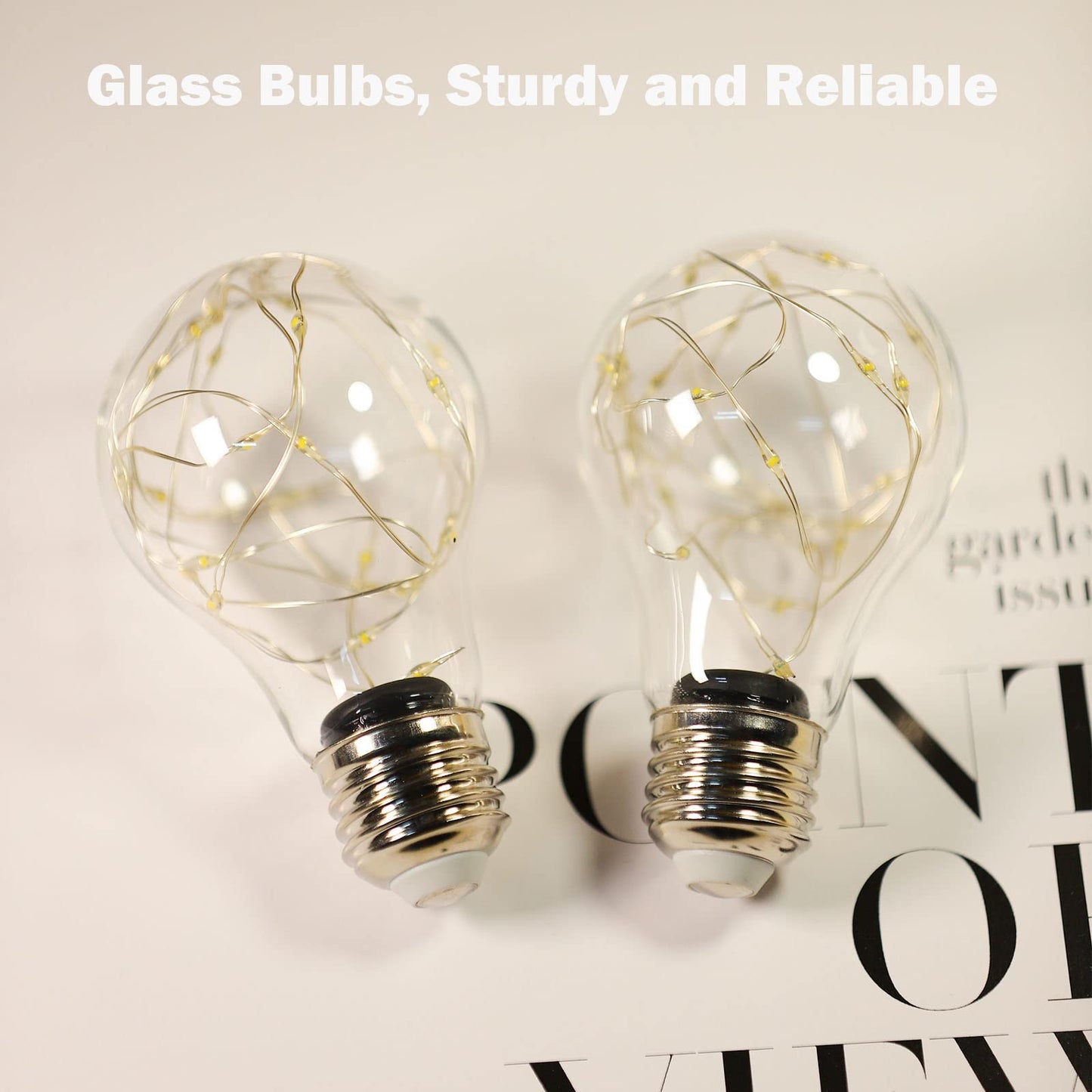 HOWORR Decorative Light Bulb, 2W LED Fairy Light Bulbs, 15W Equivalent Cute Light Bulbs for Pendant Light Fixtures, Bedroom, Living Room, Christmas