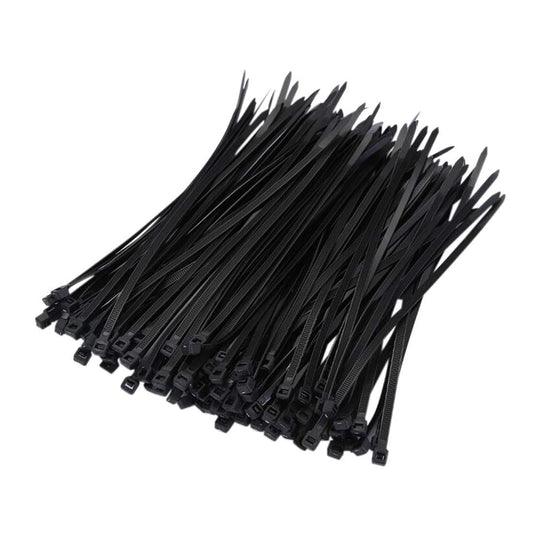 Axgo 100 Piece Multi-Purpose 12 Inch Nylon Self Locking Cable Ties, Black