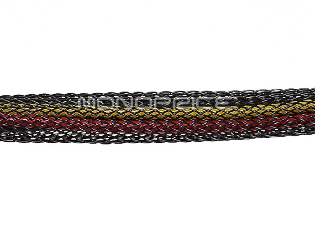 Monoprice Data Cable - 2 Feet - 4-pin MOLEX Male to 4X 15-pin SATA II Female Power Cable (Net Jacket)