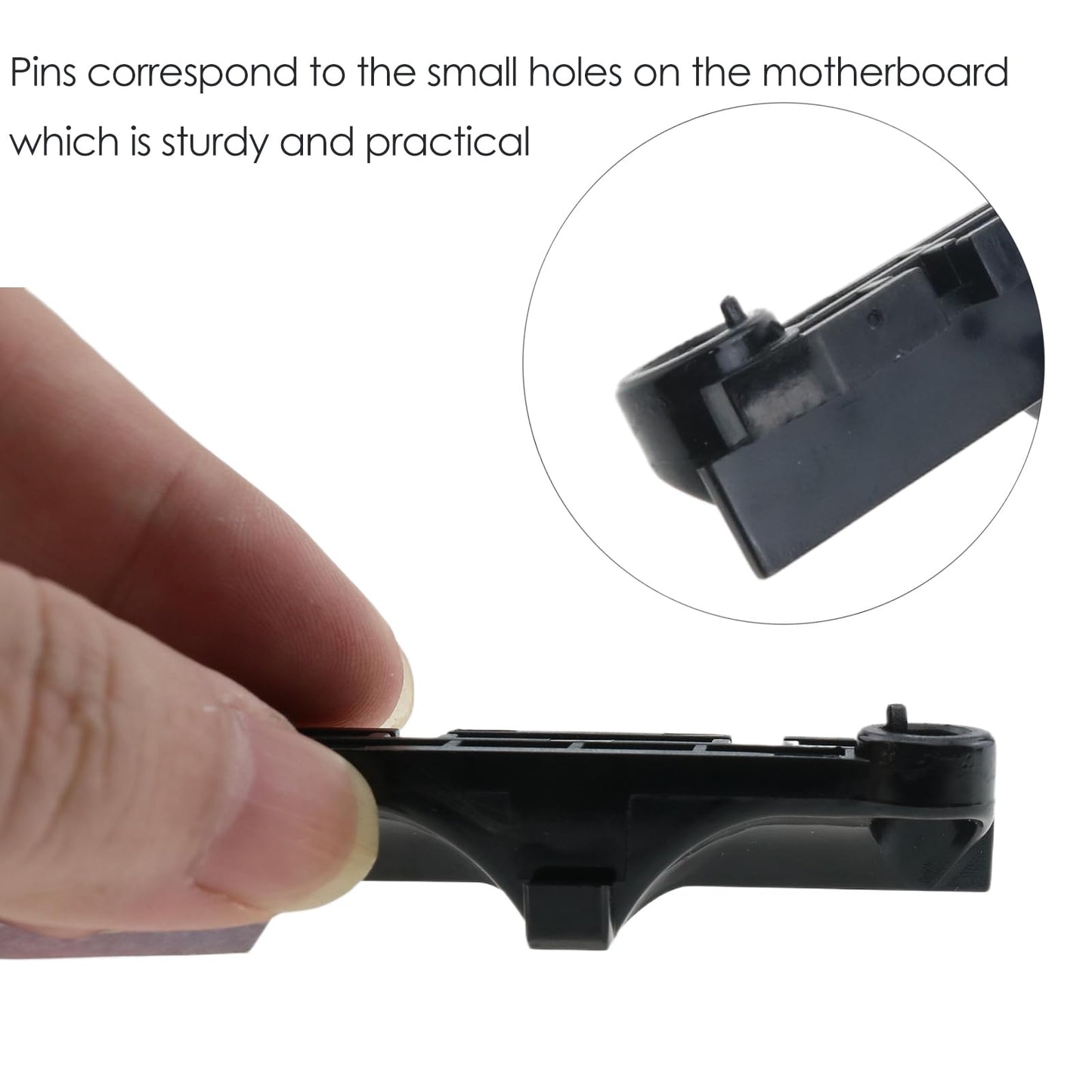HLGHLG AM4 CPU Backplate Bracket, Reinforced Copper+ABS Plastic Heatsink Mounting Plate for AMD AM4 Socket (Ryzen 1000-5000 Series) - 90x54mm Mounting