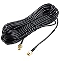 SaferCCTV 9M/30ft RP-SMA Antenna Extension Cable, Coaxial Extension Cable Male to Female Connector for LAN Router Bridge & Other External Equipment
