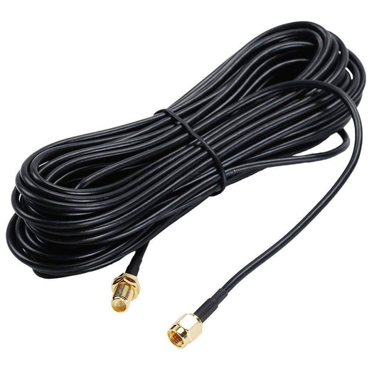 SaferCCTV 9M/30ft RP-SMA Antenna Extension Cable, Coaxial Extension Cable Male to Female Connector for LAN Router Bridge & Other External Equipment