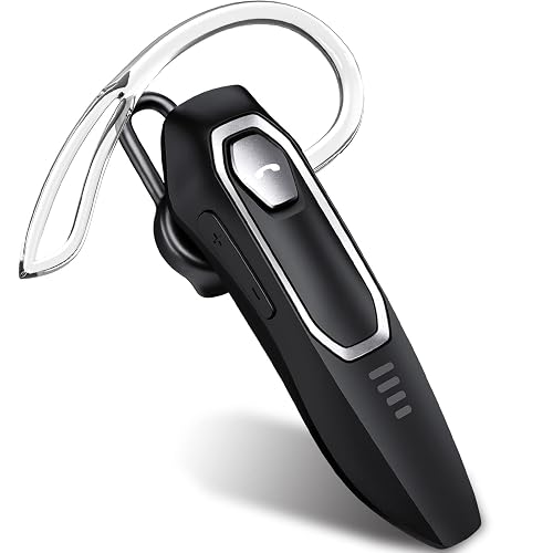 Micool Trucker Bluetooth Headset, Noise Cancelling, 30H Talking Time, Hands Free Bluetooth Earpiece for Cell Phons