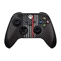 Mighty Skins Carbon Fiber Skin Compatible with Xbox Series X and S Controller - Thin Red Line | Protective, Durable Textured Carbon Fiber Finish |