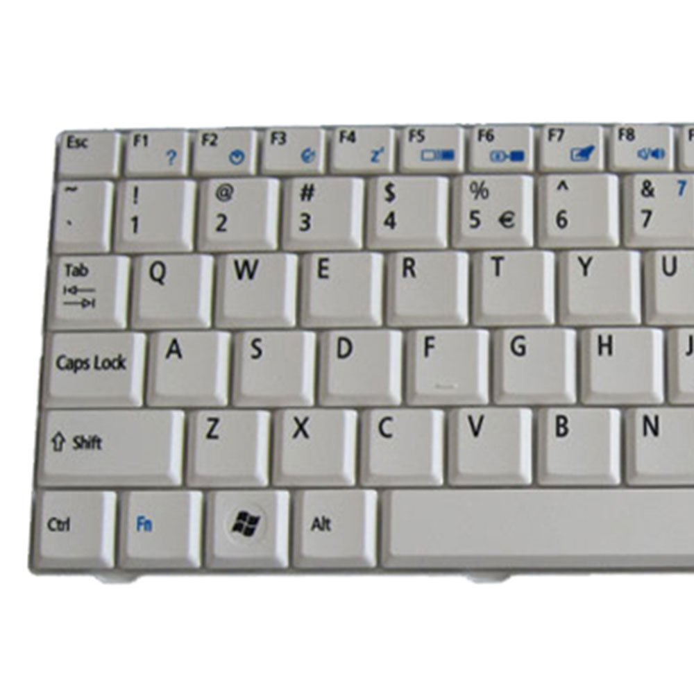 YUHUAI Laptop Replacement Keyboard Fit Acer Aspire ZG5 ZG8 ZA8 D150 D210 D250 EM250 KAV10 KAV60 US Layout (White)