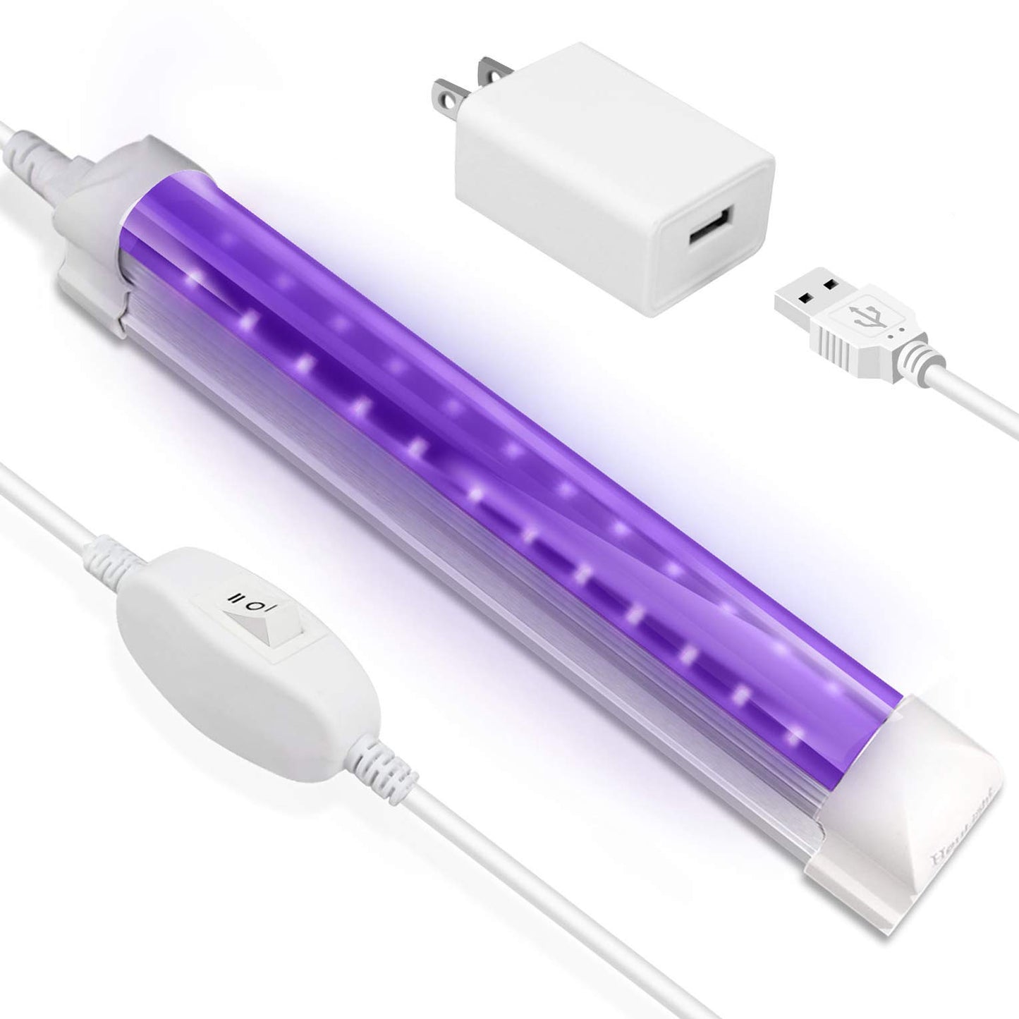 HouLight LED Blacklights, 6W LED Tube for Black Light Bulbs Replacement, Black Light Poster, UV Art, Bedroom, Halloween and Blacklights Parties