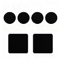 3.15" Double Sided Tape Black Car Mount Dashboard Pad Two Sided Adhesive Suction Cup Mounting Disk Sticky Tack No Traces For Windshield,Dash GPS,Cam
