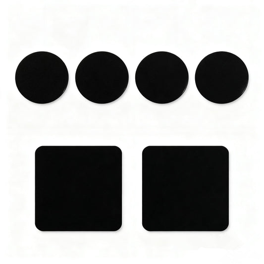 3.15" Double Sided Tape Black Car Mount Dashboard Pad Two Sided Adhesive Suction Cup Mounting Disk Sticky Tack No Traces For Windshield,Dash GPS,Cam